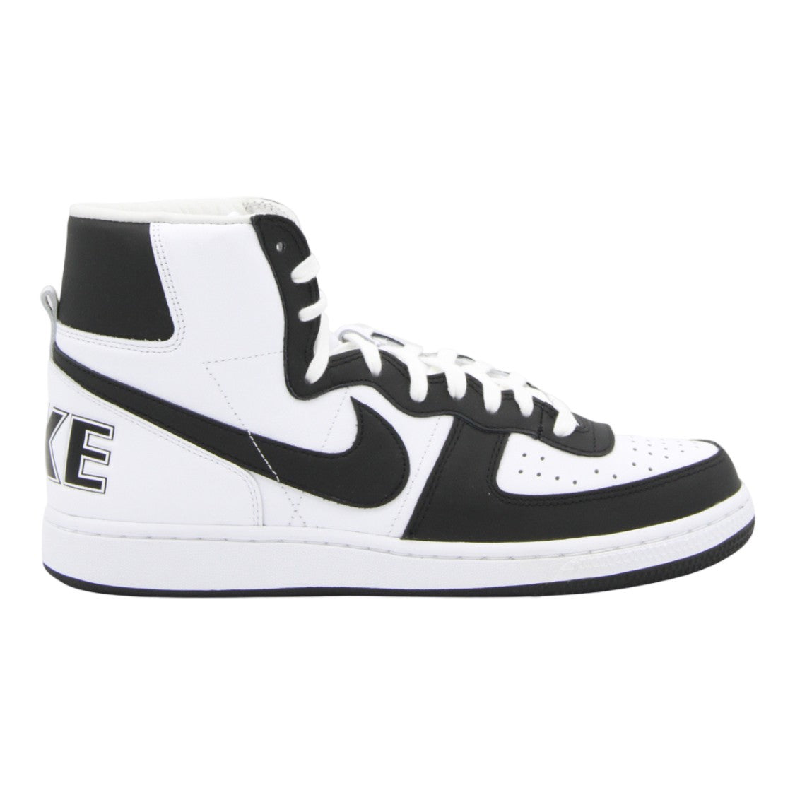 Comme Des Garçons X Nike High-Top Sneakers With Classic Black And White Design