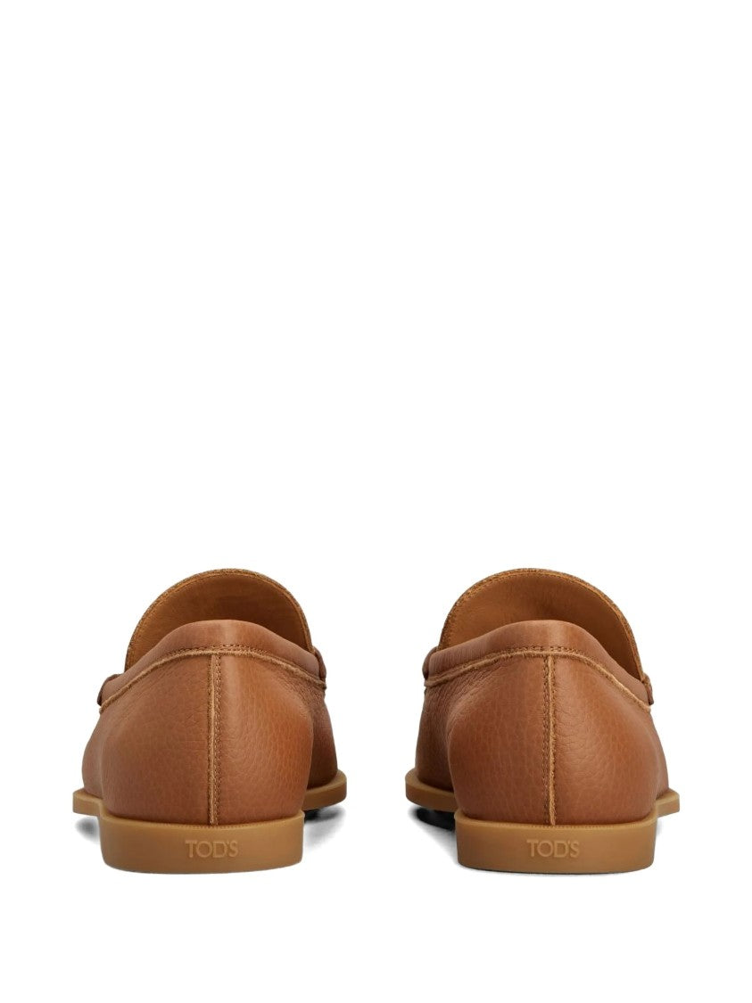 Tod's Calzature Textured Leather Bit Detail Loafers