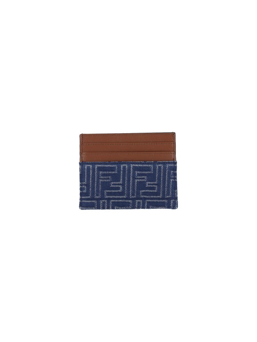 Fendi "Ff" Card Holder – Blue