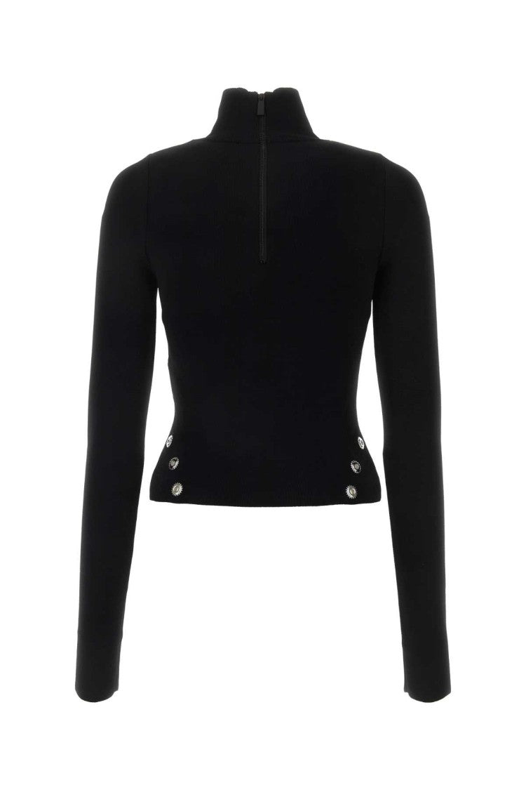 Off-White Black Viscose Blend Top