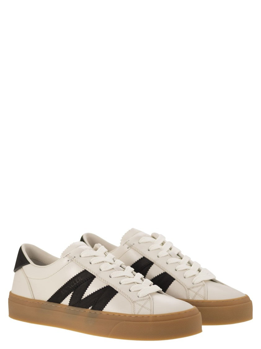 Moncler Monaco2 - Leather And Nubuck Sneakers.