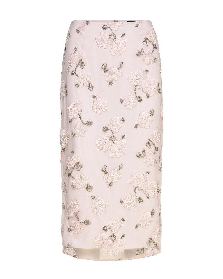Rotate Lilac Ash Midi Sequin Pencil Skirt