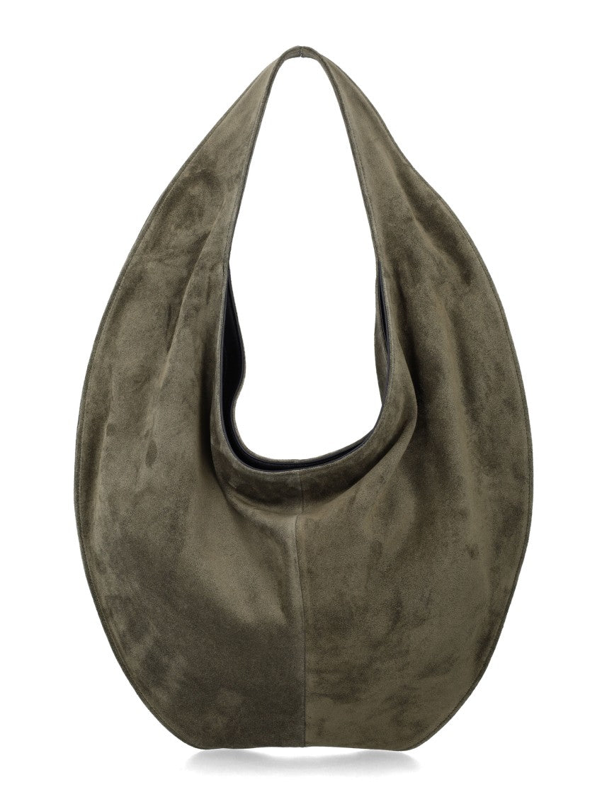 Maeden Market Crescent Shaped Suede Tote