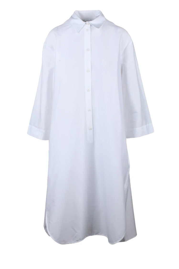 Max Mara Cotton Shirt Dress - White