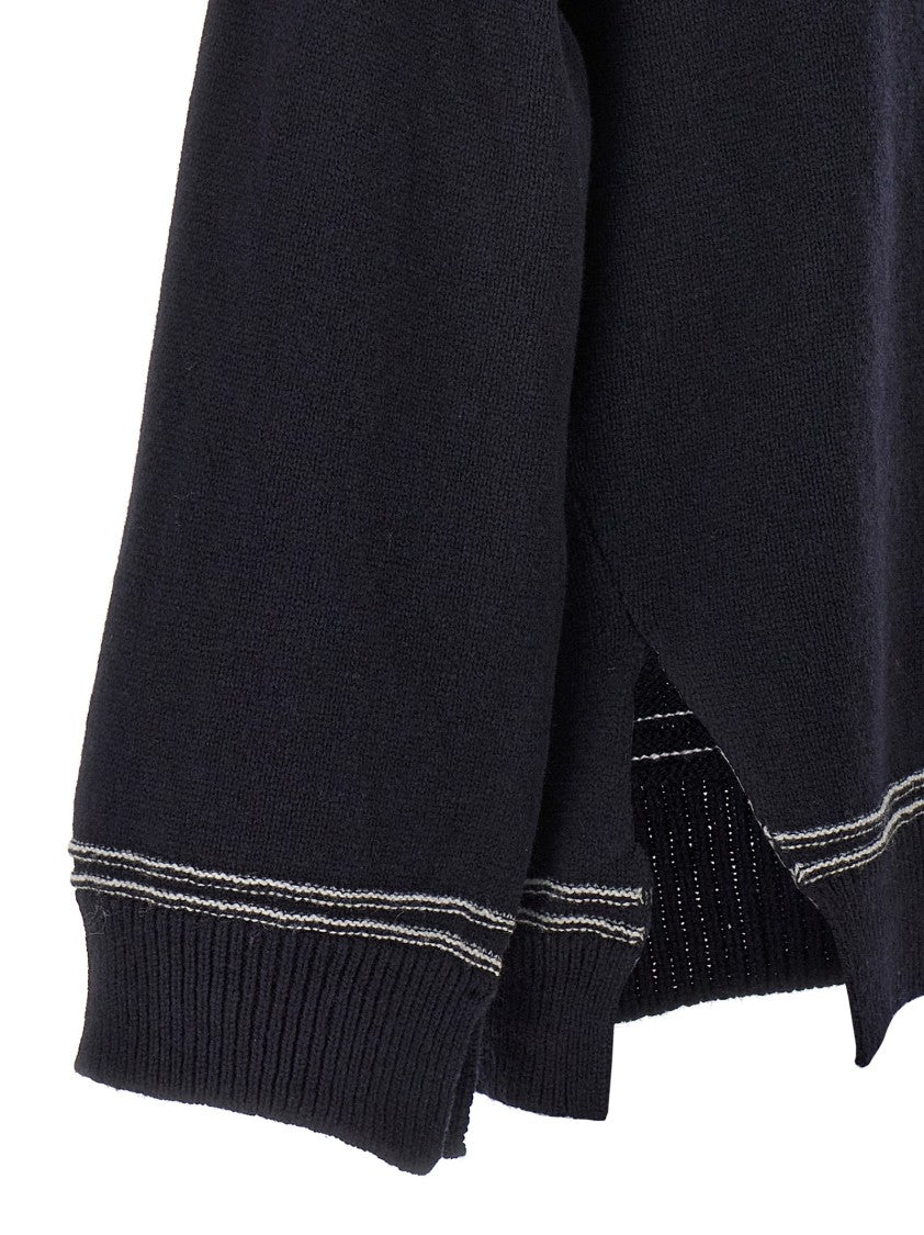 Marni Intarsia Logo Wool Cardigan