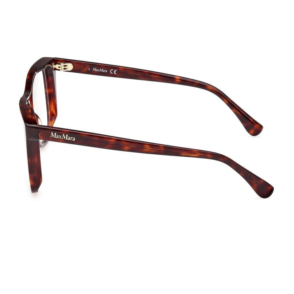 Max Mara Mm5096 Rectangular Tortoiseshell Acetate Eyeglasses