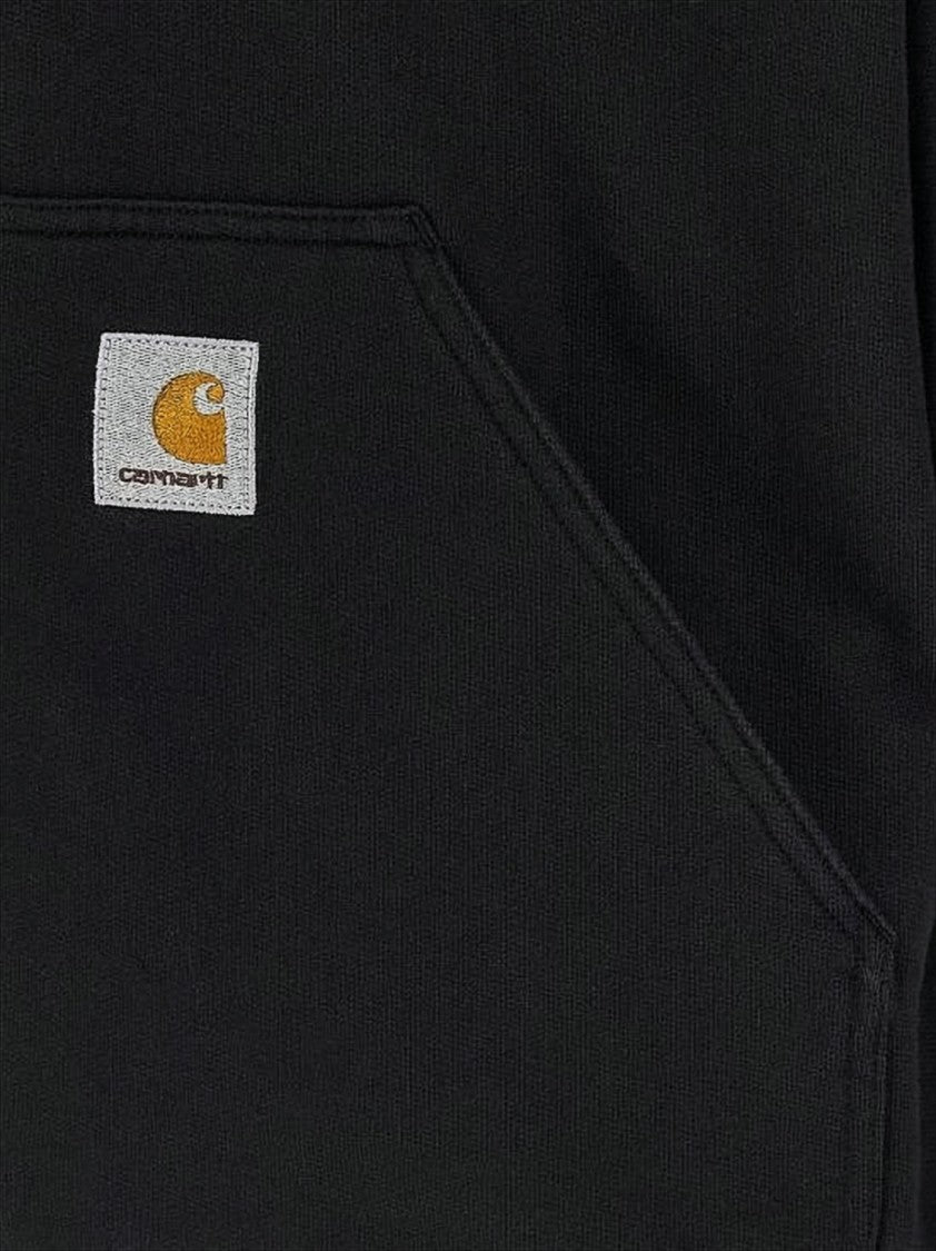 Carhartt Wip Black Zip-Up Hooded Jacket