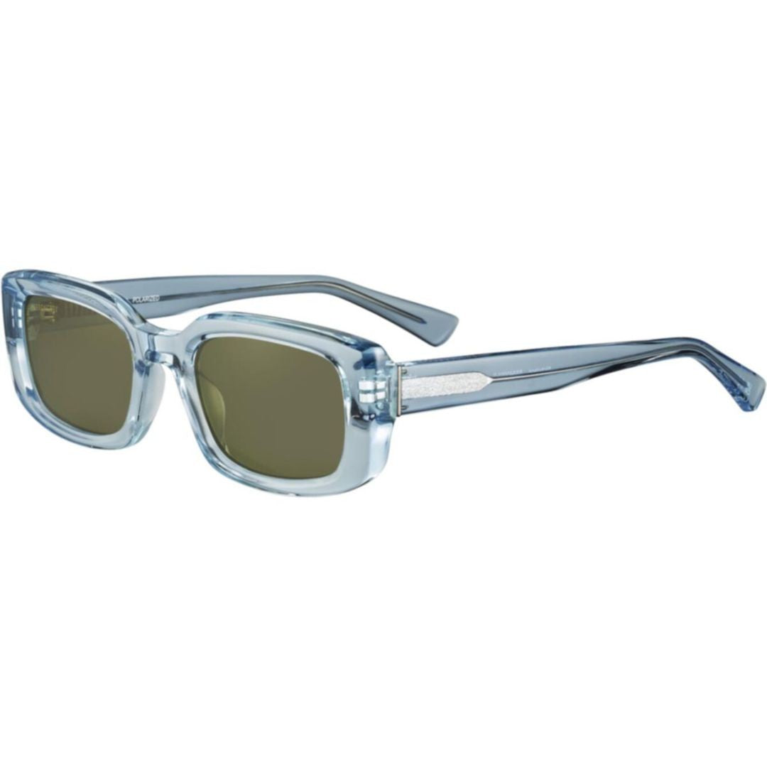 Serengeti Nicholson Translucent Light Blue Rectangular Sunglasses