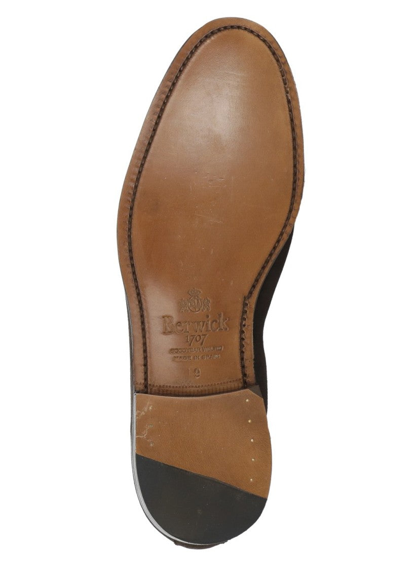 Berwick 1707 Brown Tassels Suede Loafers
