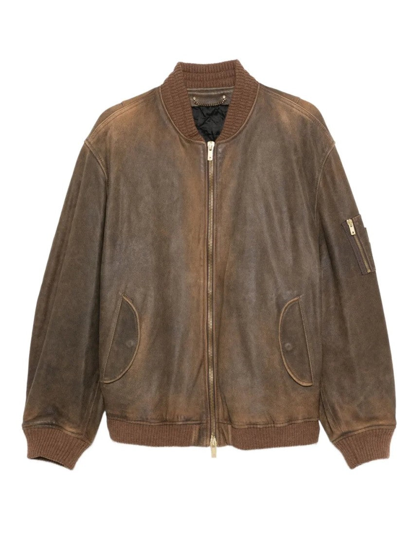 Golden Goose Zip-Fastening Leather Jacket