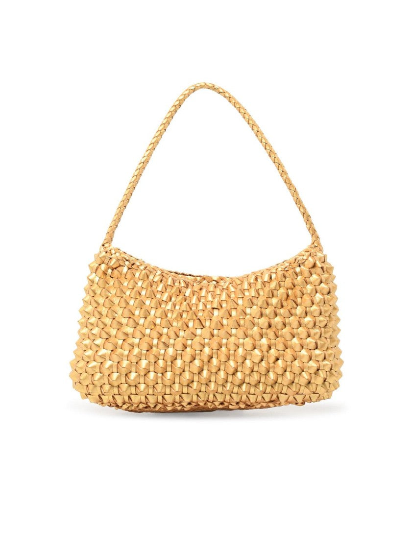 Dragon Diffusion 'Basil Cactus' 'Gold Foil' Gold Leather Bag