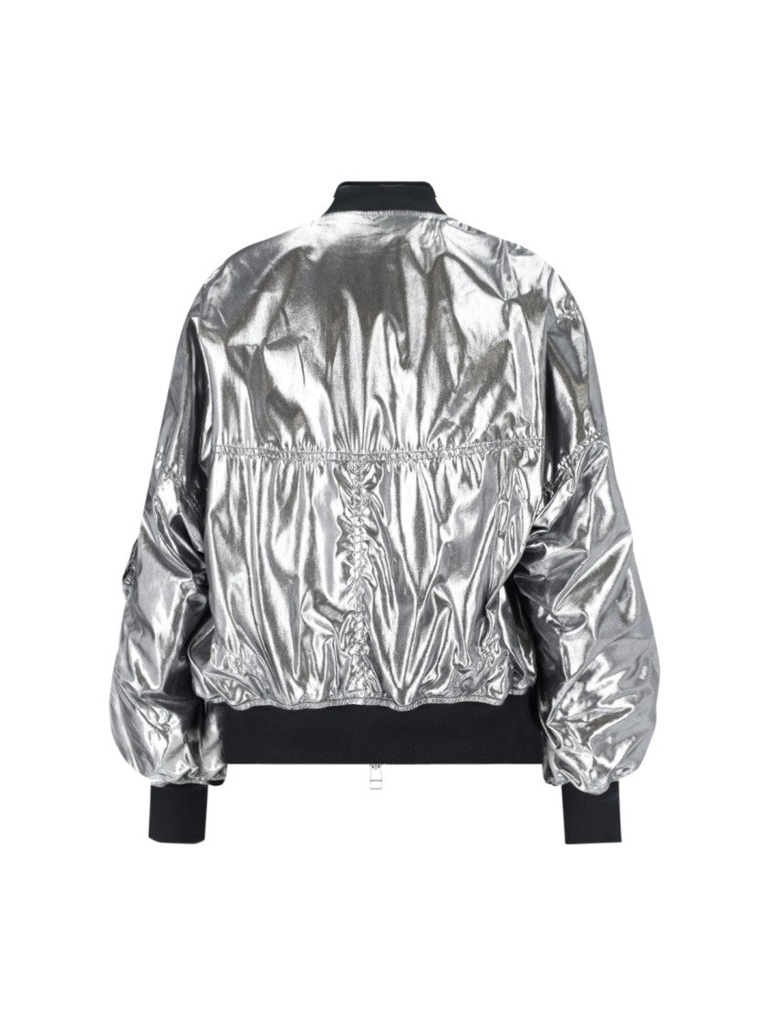 Junya Watanabe Silver Zip Bomber – Metallic