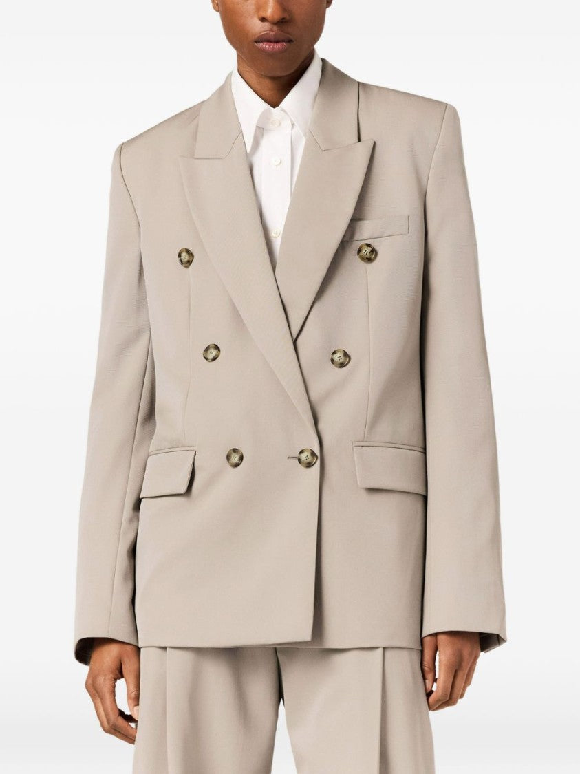 Stella Mccartney Double-Breasted Tortoiseshell Button Blazer