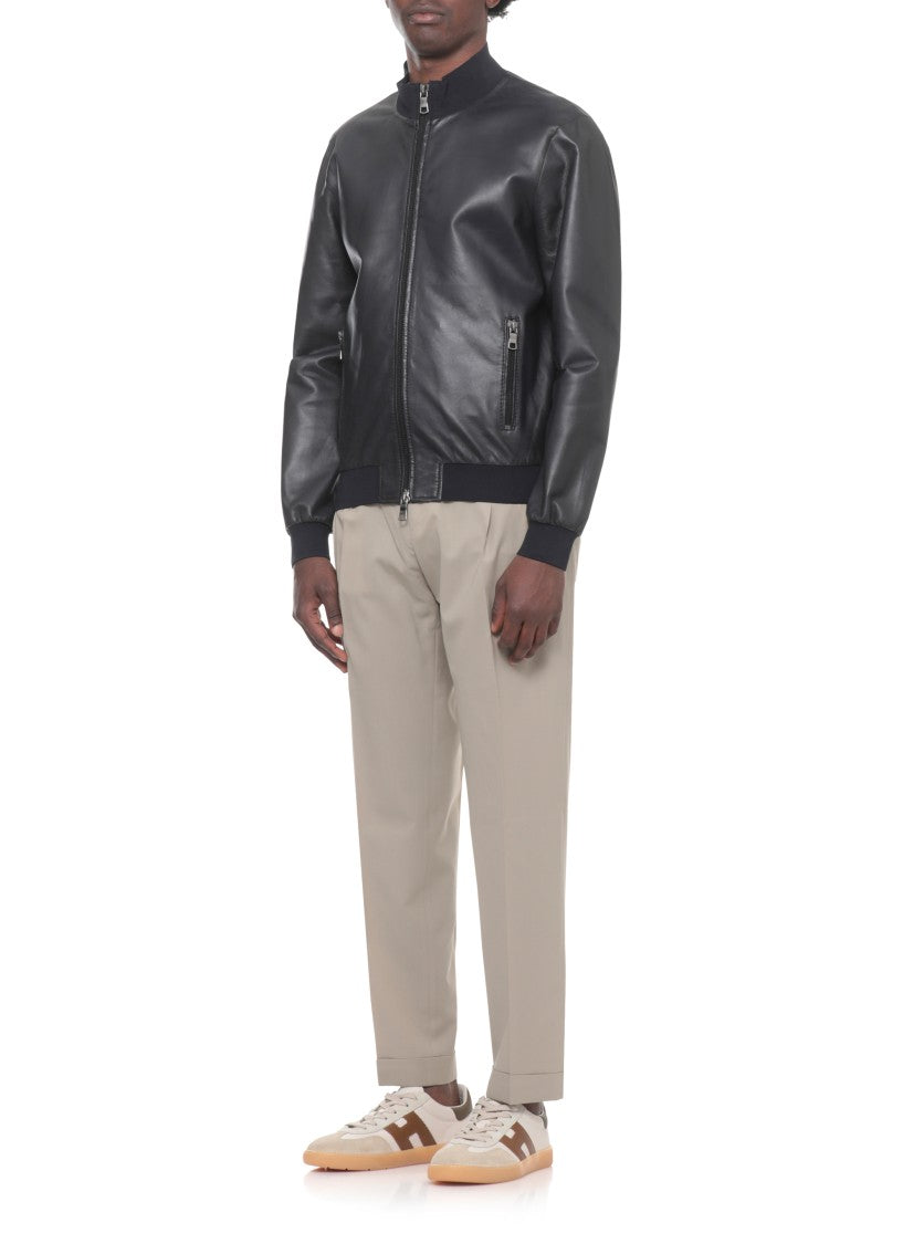 The Jack Leathers Black Derek Leather Jacket