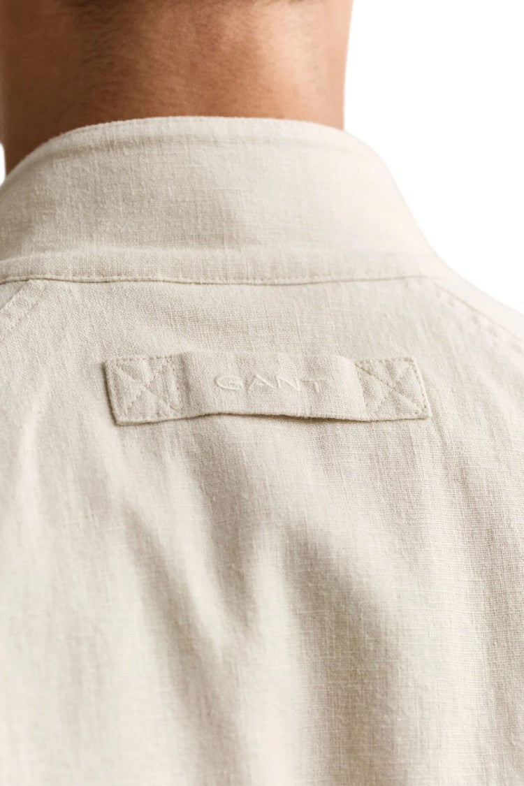Gant Linen-Blend Flap Pockets Harrington Jacket
