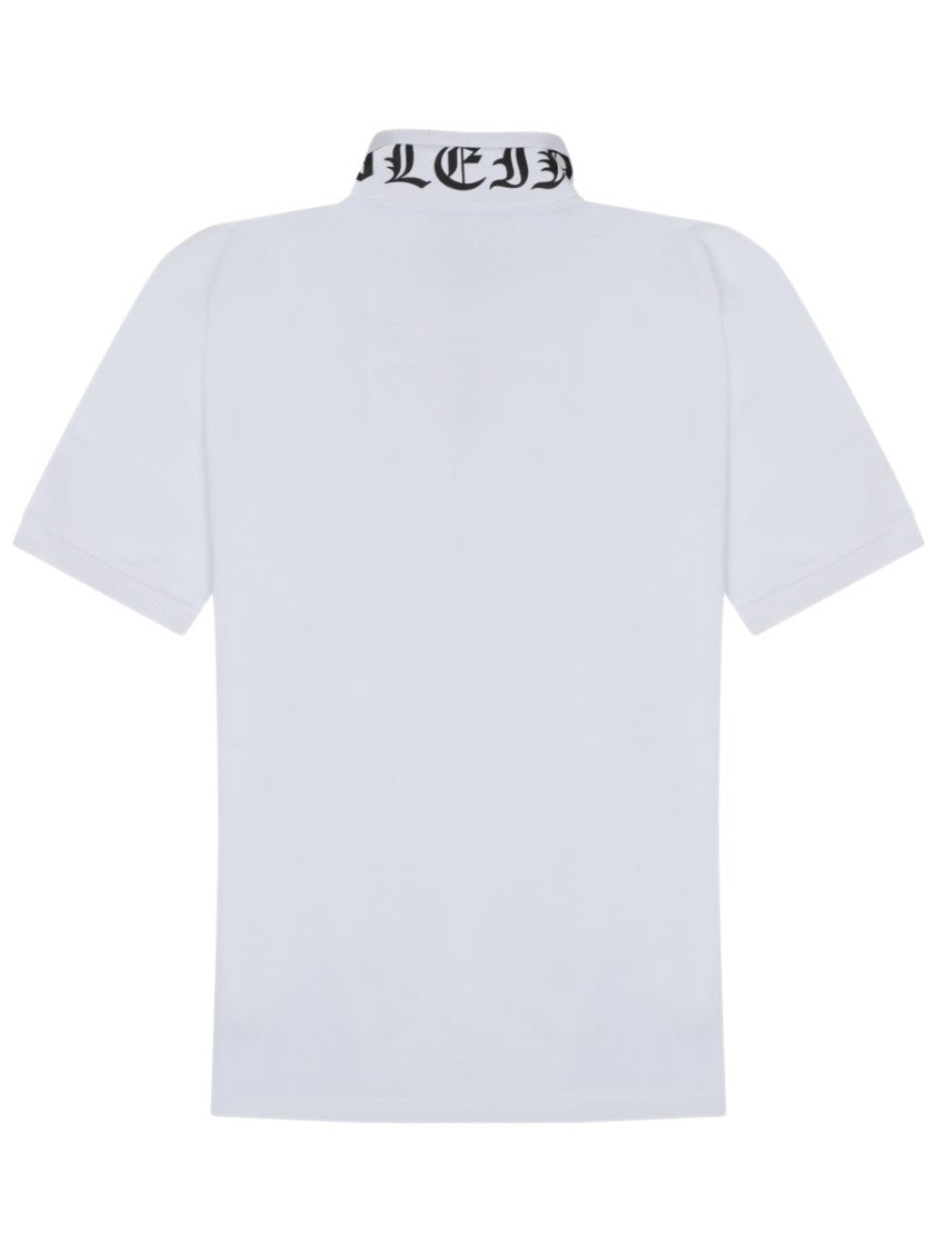 Philipp Plein Short-Sleeve Polo Shirt With Logo Patch