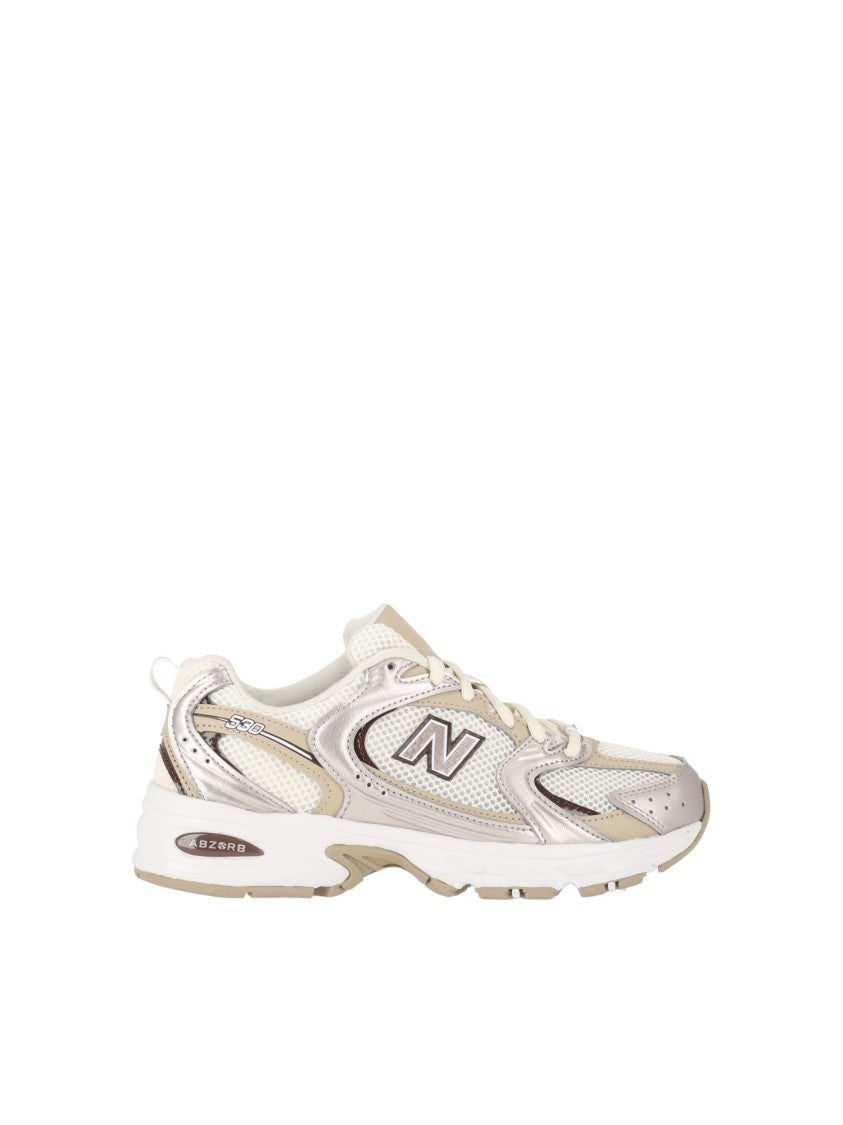New Balance Pumpernickel Metallic Synthetic Mesh Sneakers