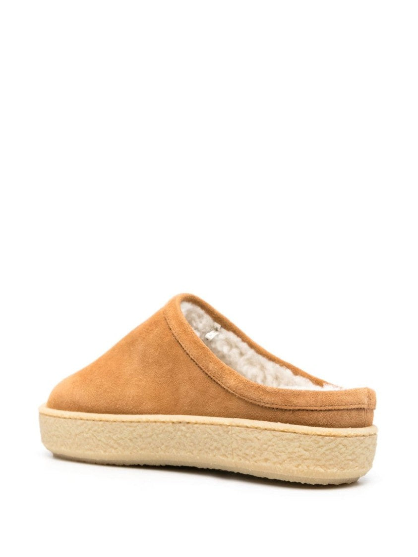 Isabel Marant Fozee Suede Flatform Mules