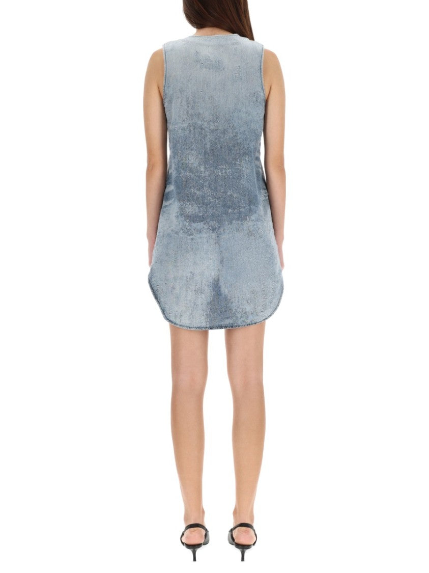Diesel De-Laris Relaxed V-Neck Mini Dress
