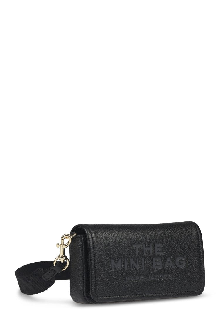 Marc Jacobs Mini Bag Crafted From Textured Cow Leather With Embossed Logo