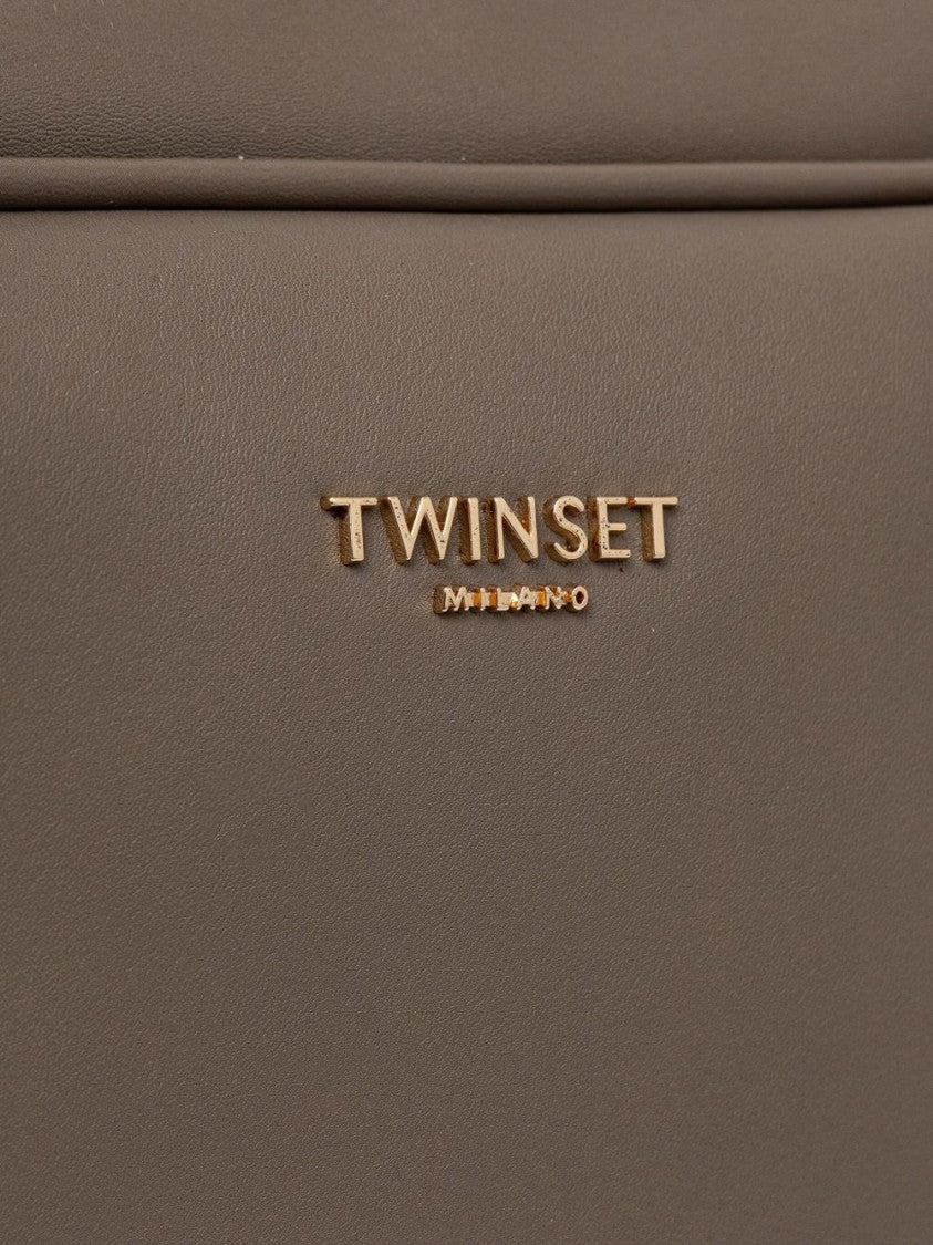 Twin-Set Sleek Silhouette Structured Bag With Sturdy Handles