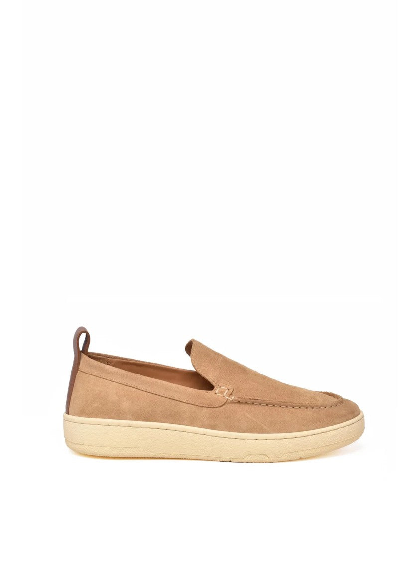 Lanvin Beige Suede Slipper Loafers