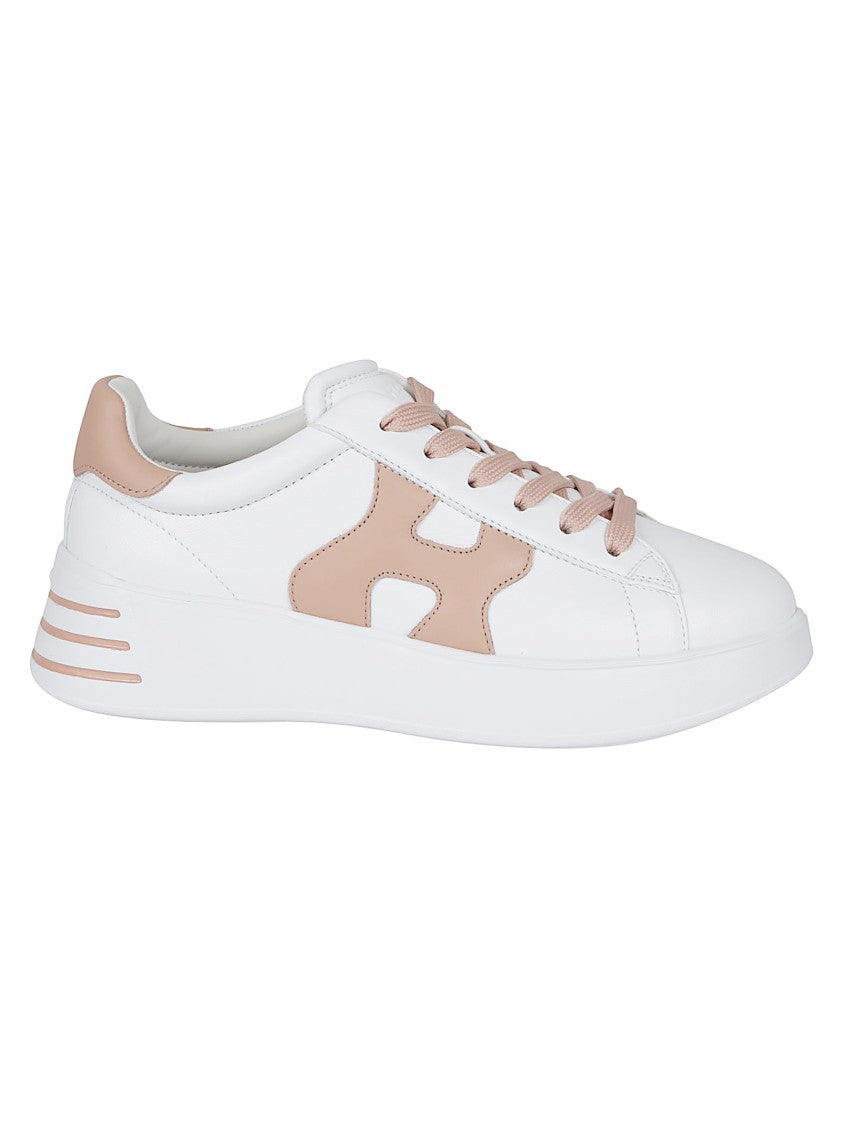 Hogan H564 Ivory Leather Sneakers