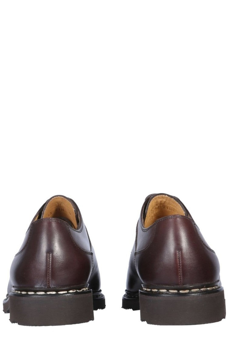 Paraboot Classic Brown Calf Leather Lace-Up Dress Shoes