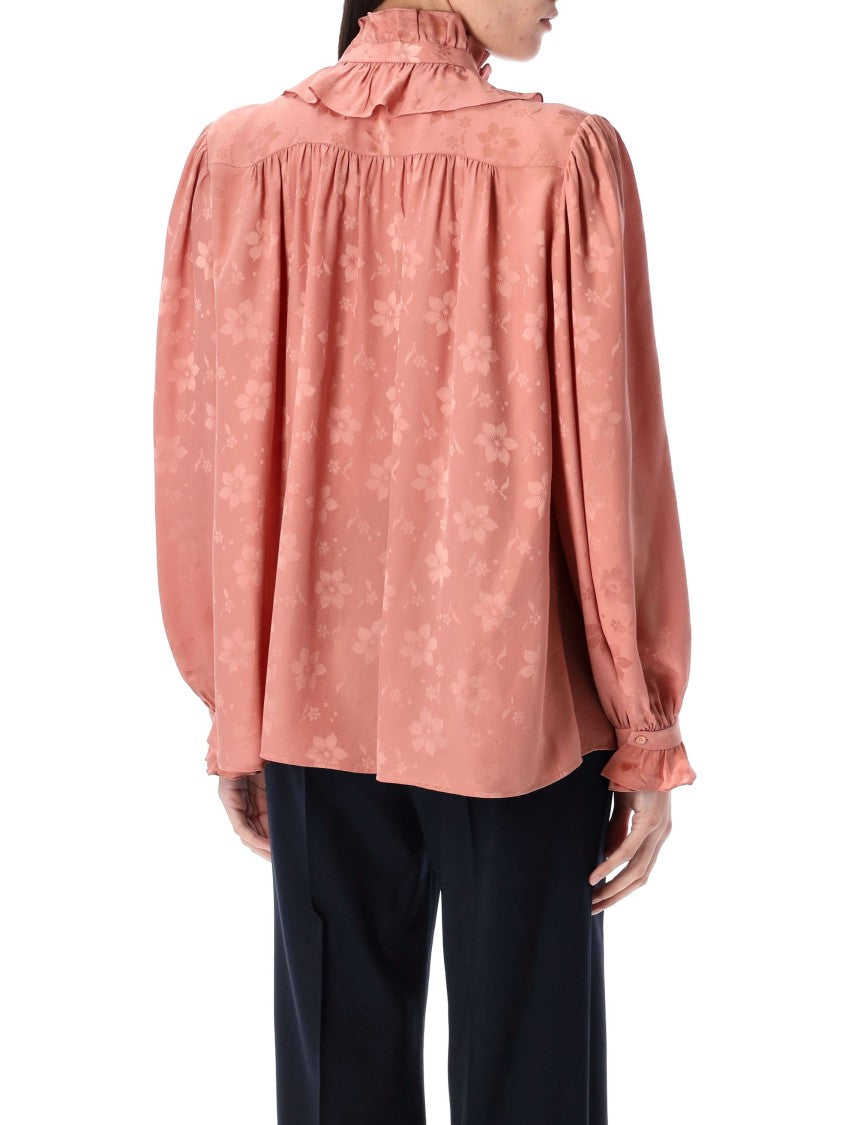 Chloé Silk Jaquard Blouse