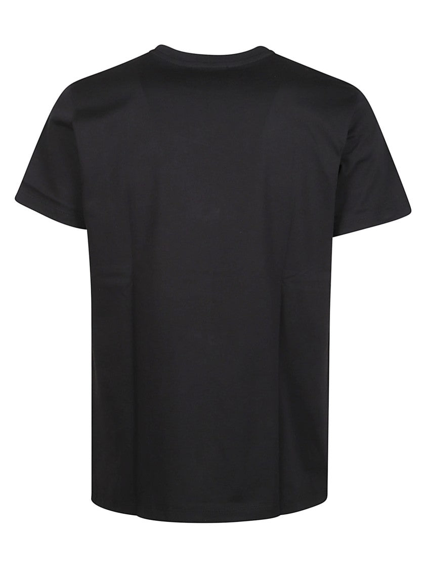 John Richmond Black Orselia Regular Emblem Cotton T-Shirt