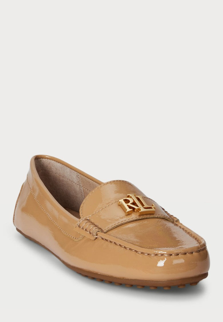 Lauren Ralph Lauren Natural Barnsbury Leather Driver Loafers