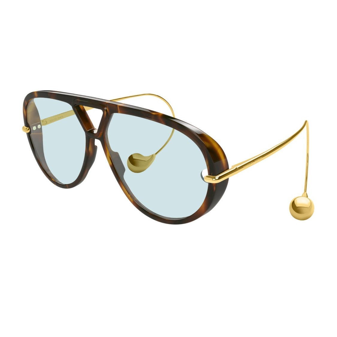 Bottega Veneta Havana Unapologetic Bv1273s Acetate-Blend Pilot Sunglasses