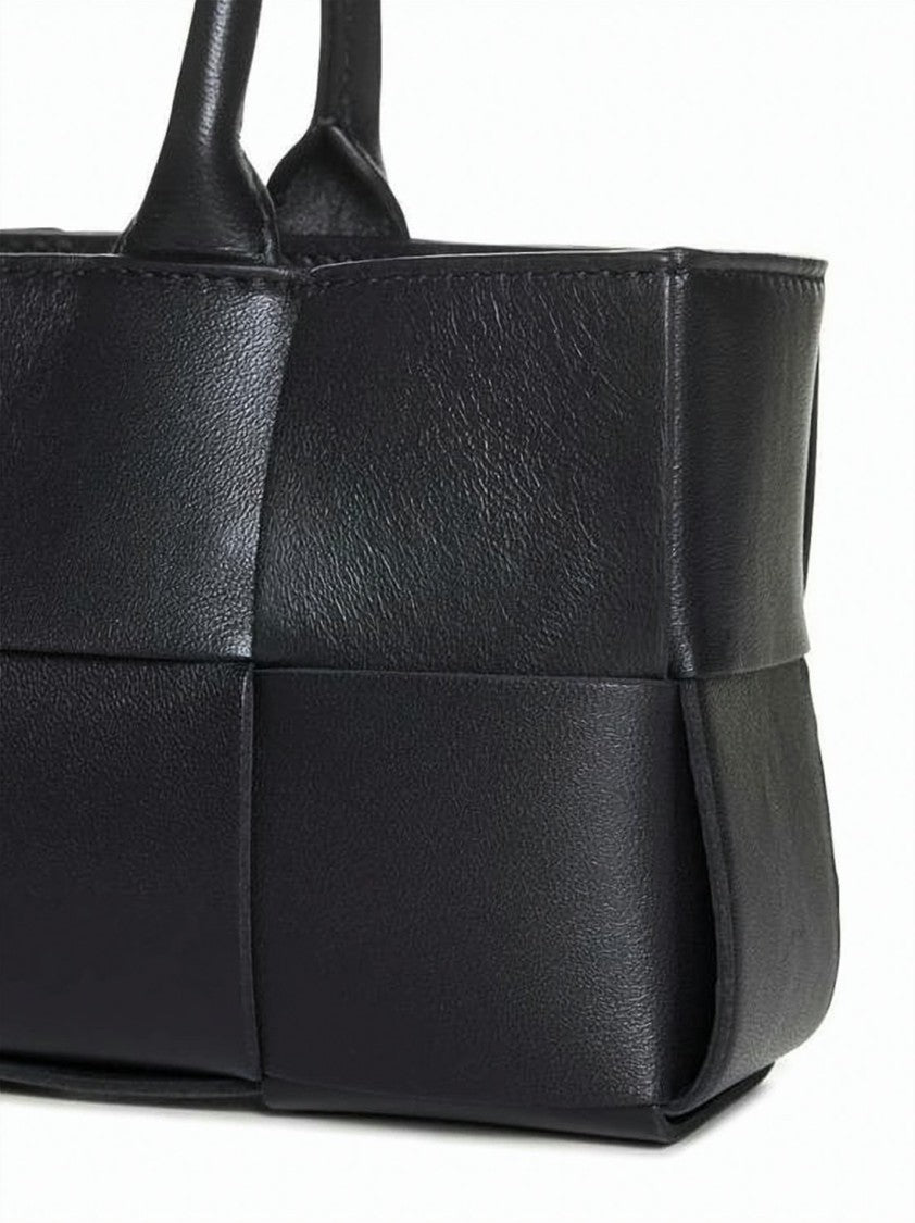 Bottega Veneta Rectangular Tote Bag With Woven Panel Design