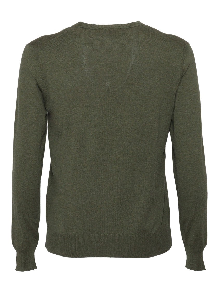 Ballantyne Classic Crew Neck Pullover In Rich Green