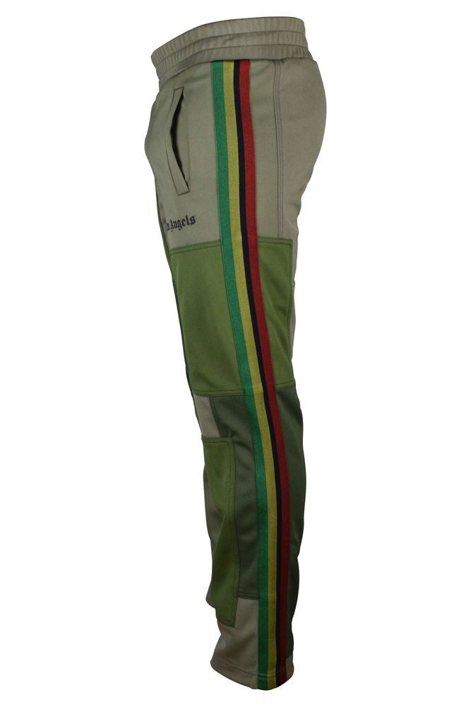 Palm Angels Khaki Patchwork Jogging Pants