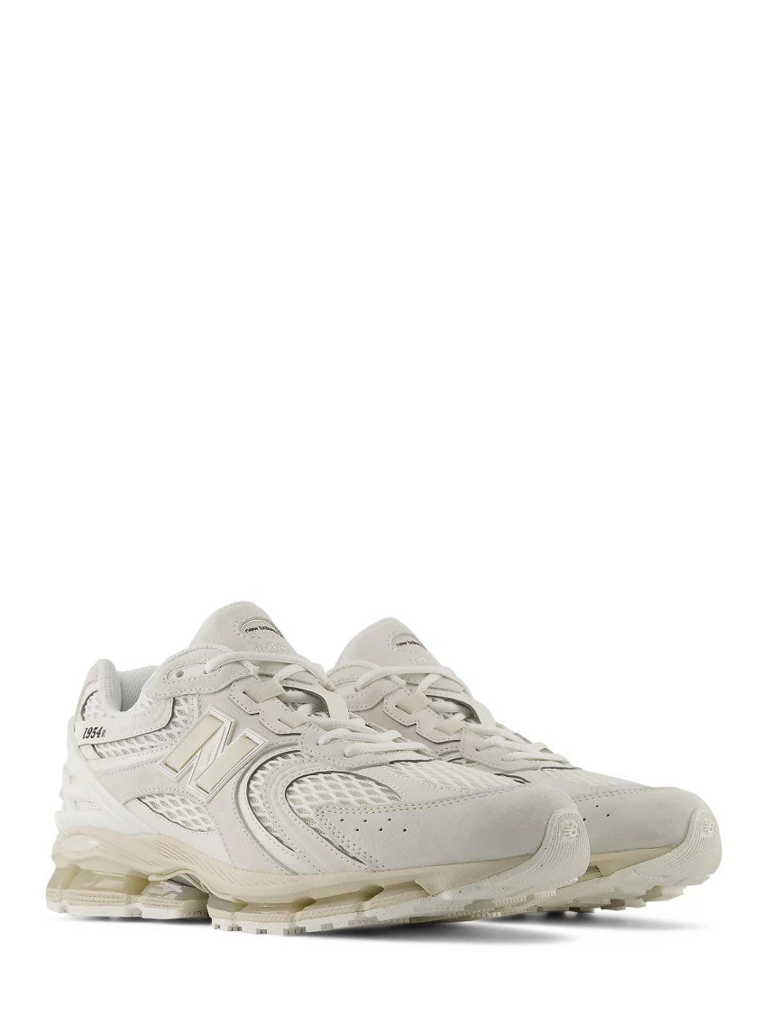 New Balance Sleek Pigskin And Mesh Sneakers With Cushioned Sole
