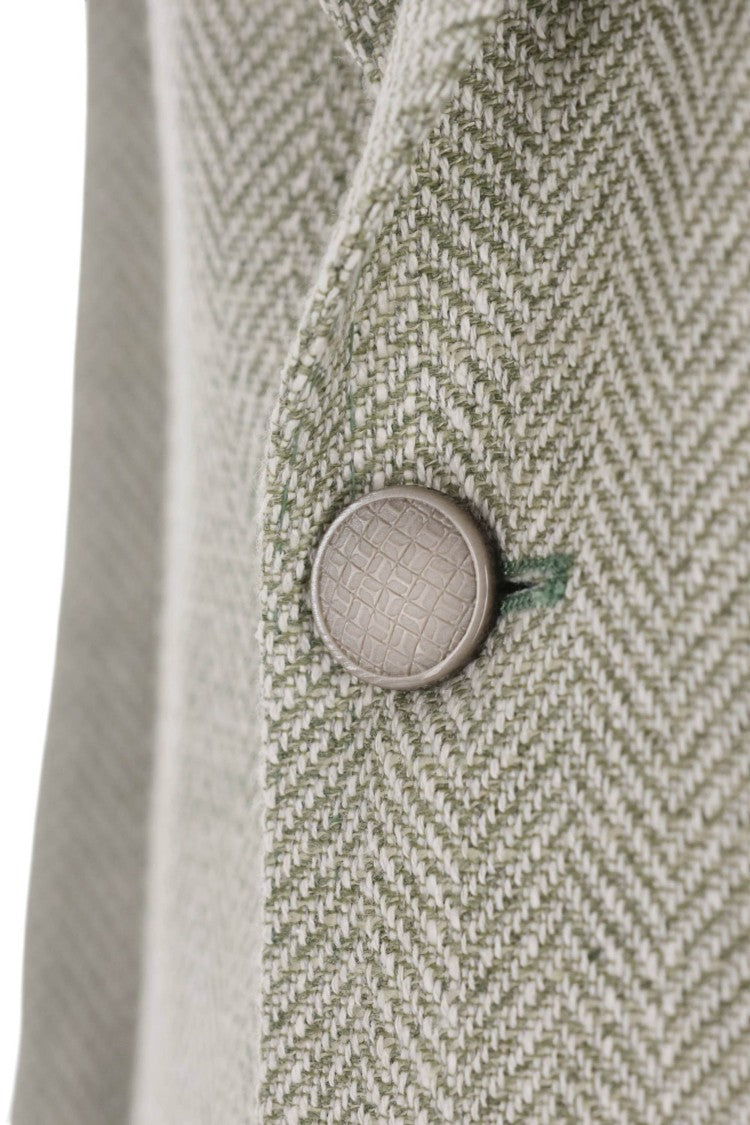 Tagliatore Pino Lerario Herringbone Wool-Linen Blazer