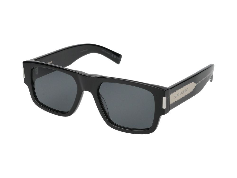 Saint Laurent Black Square Frame Acetate Sunglasses