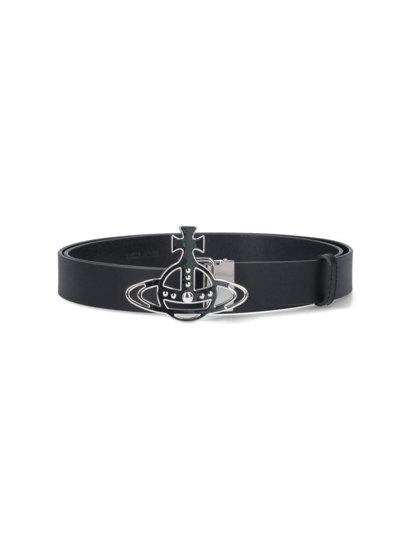 Vivienne Westwood "Line Orb" Belt Black