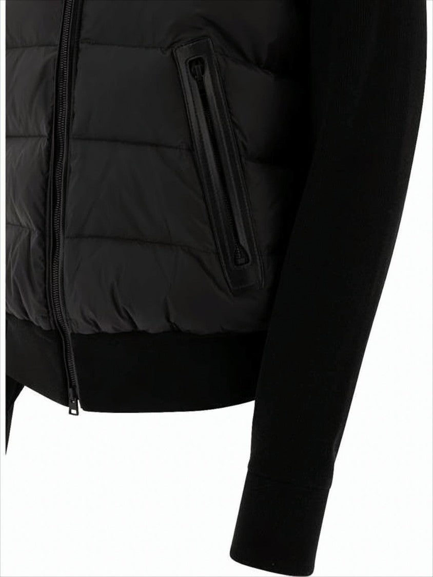 Tom Ford Quilted Padded Casual Jacket With Ribbed Collar