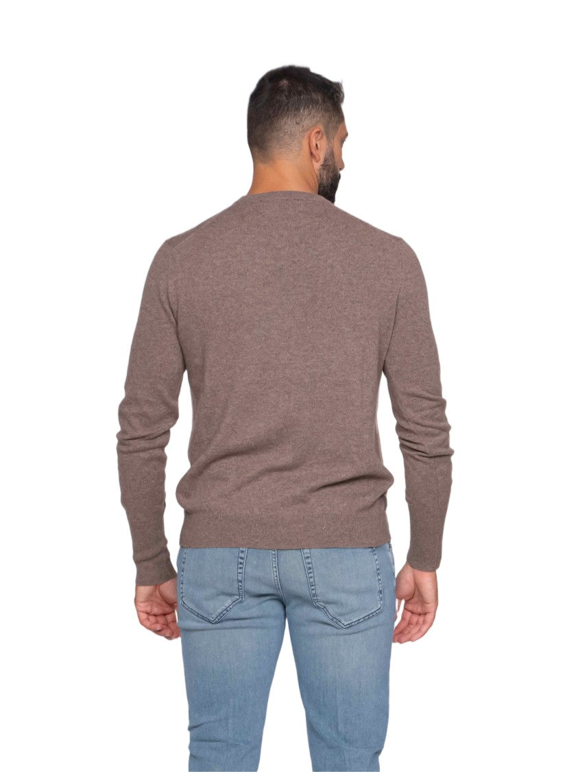 Ballantyne Tailored Long-Sleeve Knit Sweater With Argyle Pattern