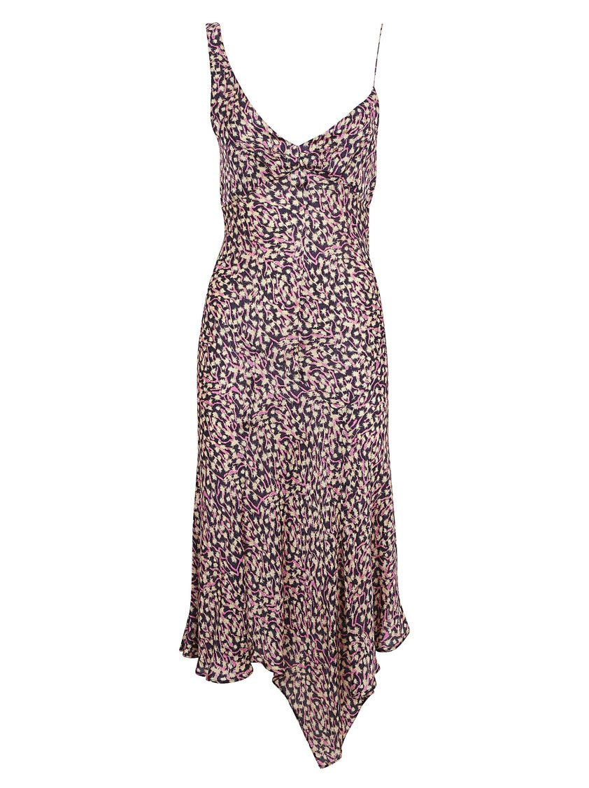 Isabel Marant Flattering Fitted Dress With Abstract Print