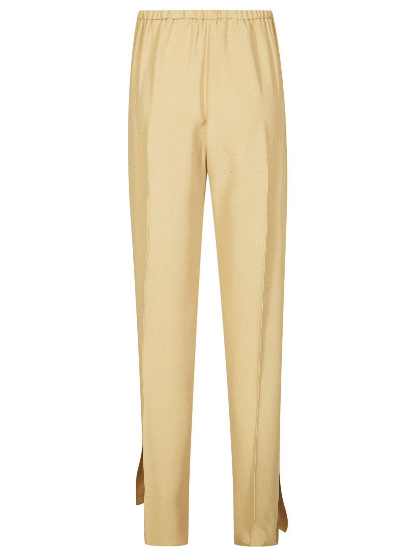 Forte Forte Textured Fabric Elastic Waist Wide-Leg Pants
