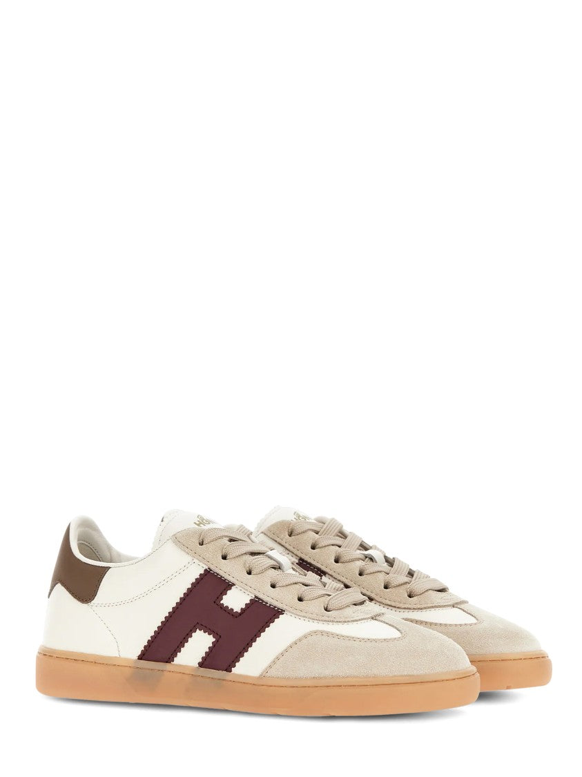 Hogan Low-Top Sneakers With Contrasting Logo And Suede Accents