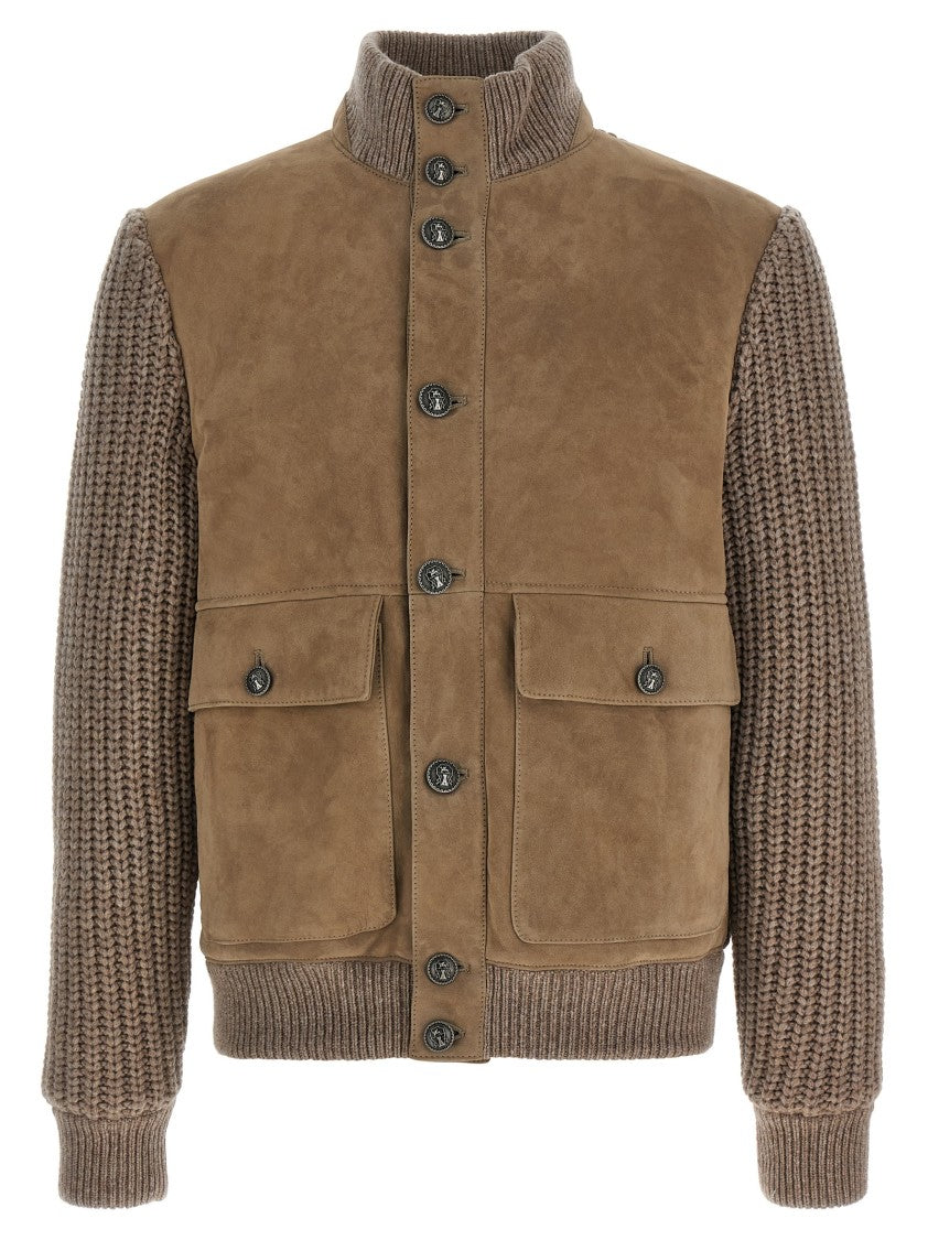 Brunello Cucinelli Shearling Bomber Jacket