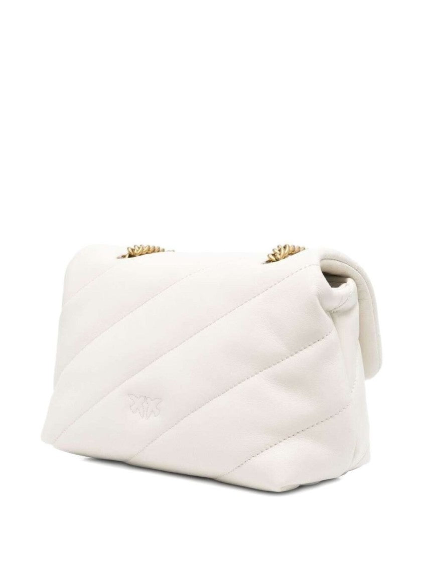 Pinko Quilted Leather Flap Bag