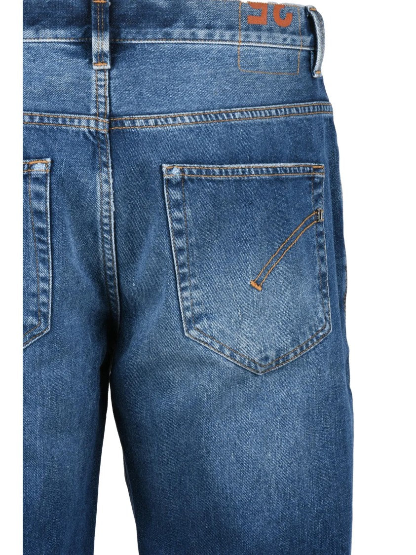 Dondup Brighton Distressed Denim Button-Fly Cotton Jeans