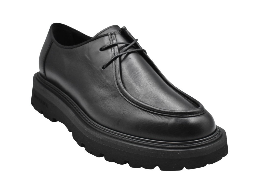 Woolrich Black Leather Lace-Up Shoes