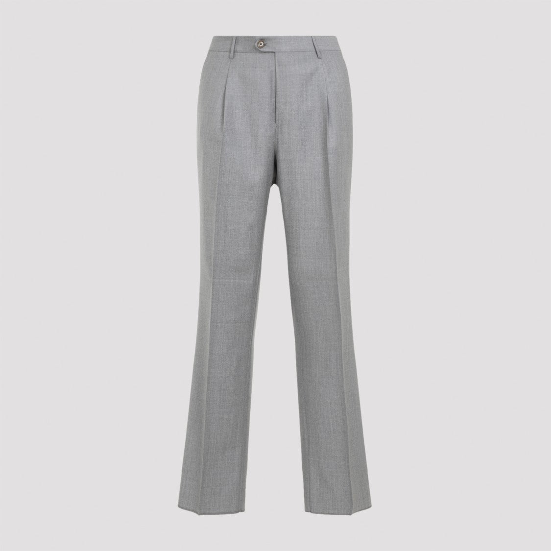 Etro Single Pleat Grey Wool Pants
