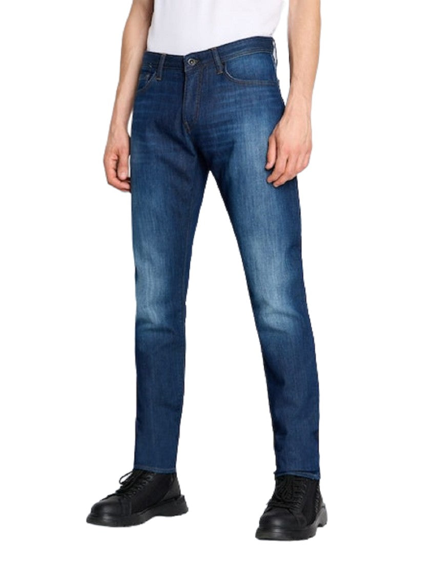 Armani Exchange Skinny Fit Blue Jeans